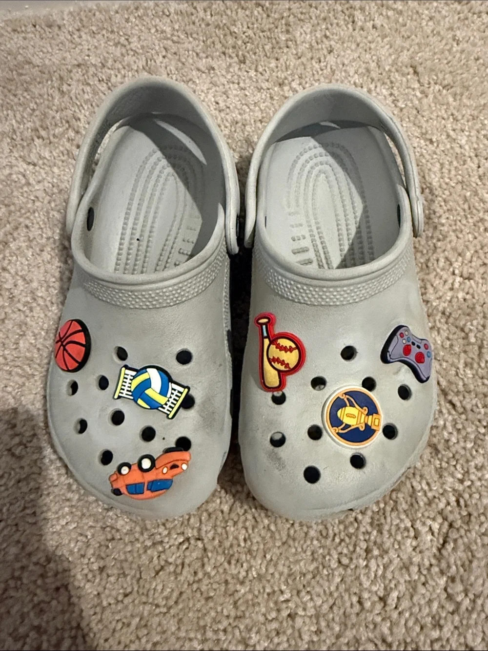 Clog Shoes with Sports Charms